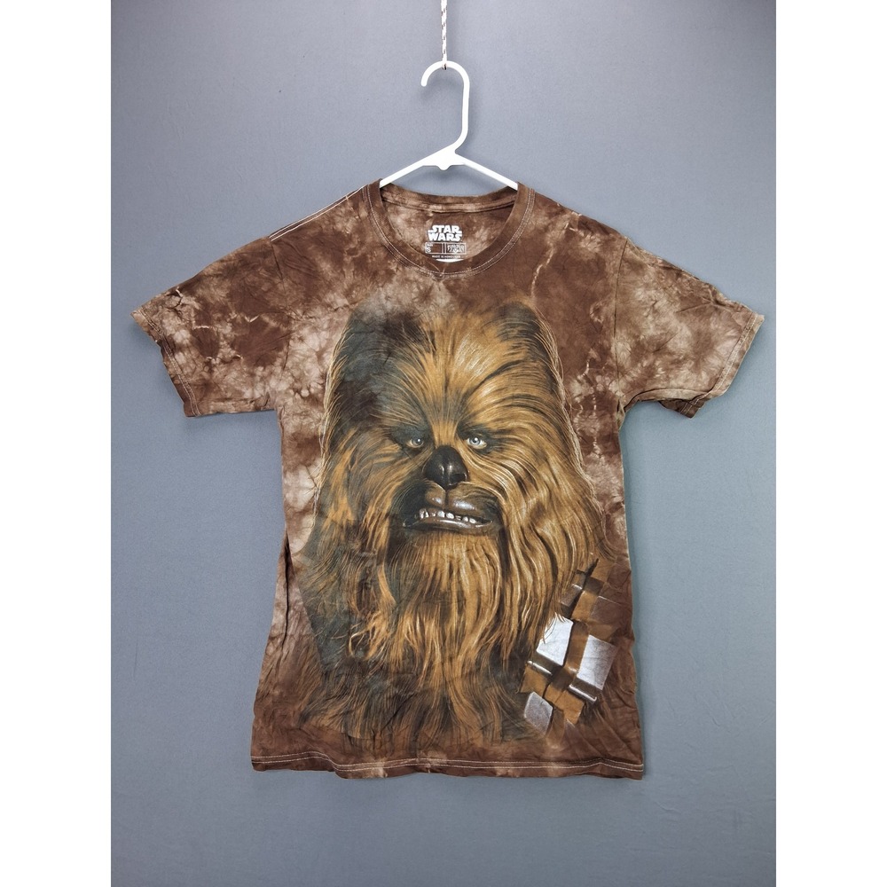 Star Wars T-Shirt Chewbacca Tie Dye Graphic Tee Size S Brown Fifth Sun Wookiee